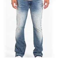 Jean droit déchiré extensible de haute qualité pour homme 2024, style streetwear, délavé, effet usé, avec bandes, coupe droite, en denim, broderie rivets