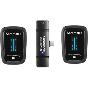 Saramonic Blink 500 ProX B6 Sistema de micrófono Lavalier inalámbrico digital para dos personas con conector de USB-C con estuche de carga - Product Image 3