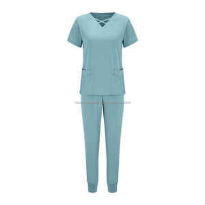 Tenues d'infirmières les plus demandées pour femmes : ensembles de blouses et pantalons de travail, design tendance, logo personnalisé, écologiques et respirants - Product Image 3