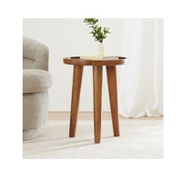 Élégante table en bois fabriquée à la main, idéale pour la salle à manger, le salon, le bureau, les cafés ou les restaurants.