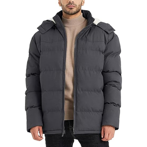 Venta al por mayor chaqueta acolchada personalizada hombres 2025 cálido AISLAMIENTO impermeable ligero invierno prendas de vestir exteriores ropa de calle OEM proveedor a granel - Product Image 1