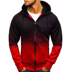 OEM Custom Logo Embroidery Printed <b>Men's</b> Gradient Top Hooded <b>Sweatshirt</b> Zipper for Autumn Winter Hot Sale Printing <b>Sweatshirt</b> - Product Image 6