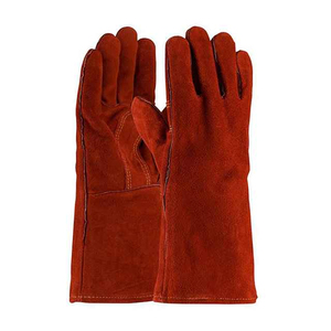 Guantes de cuero para soldar resistentes al calor y al fuego - Product Image 2