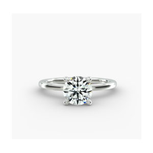 Bague en diamant de style vintage pour femme, élégante et très demandée, inspirée de l'art déco, bague de fiançailles à 4 broches, tête de nouveau - Product Image 2