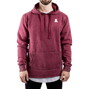 Nouveau hiver lavage à l'acide blanc pull à capuche pour hommes coupe régulière 100% coton polaire respirant et séchage rapide cordon capuche - Product Image 5