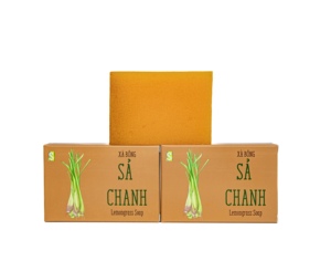 Meilleur choix barre de savon solide à base de plantes curcuma citronnelle fournisseur de savon de bain biologique blanchissant naturel Vietnam - Product Image 4