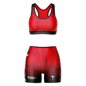 Customizable Sublimation Cheer <b>Sport</b> Bra and Short <b>Set</b> for Your Cheerleader Practice Wear with Personalized Logo - Product Image 4