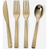 Ensemble de couverts de mariage en acier inoxydable poli miroir, écologique, durable, moderne et compatible lave-vaisselle