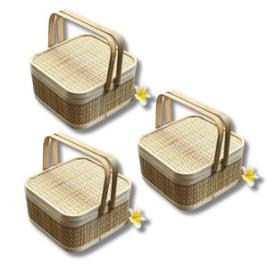 PRODUIT DE VENTE CHAUDE Panier-cadeau abordable en bambou du Vietnam pour des solutions de cadeaux réfléchies et écologiques - Product Image 1