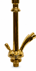 Chicha égyptienne de luxe en laiton fin - Vase décoratif en verre gravé bohème 24K - Product Image 3