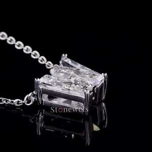 Colgantes y dijes de joyería fina de plata con cara en HPHT Lab Grown Diamond DEF VVS VS W Letter para Unisex IGI Certificate Gold/Silver - Product Image 5