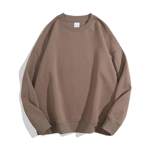 เสื้อสเวตเตอร์คอกลมของผู้ชายผ้าคอตตอน100% ใหญ่คอกลมผ้าคอตตอนพิมพ์โลโก้ออกแบบได้ตามต้องการ - Product Image 2