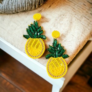 Embroidery Earrings Mixed <b>color</b> <b>bead</b> set Custom Multi-Beaded Earrings Women Festive Party Jewelry At Best Price Beaded Earrings - Product Image 3