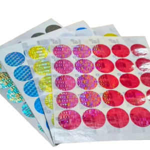 สติกเกอร์โฮโลแกรมอะลูมิเนียมฟอยล์ใสหลากสี รูปทรงต่างๆ คุณสมบัติโฮโลแกรม ฉลากดิจิตอลเทค P20 สำหรับฉลากบรรจุภัณฑ์แบรนด์ - Product Image 1