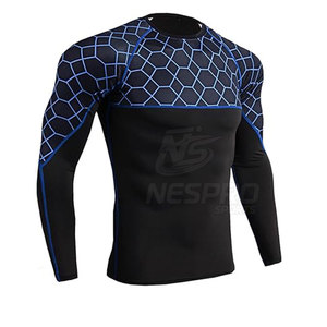 Camisas de manga larga de compresión informales de talla grande para hombre con imágenes impresas personalizadas y estampado de logotipos - Product Image 2