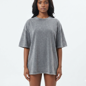 Custom Logo Vintage Acid Washed T <b>Shirt</b> DTG DTF Men Heavyweight Cotton Blank Oversized Tshirt 100% Cotton T <b>shirt</b> For <b>Women</b> - Product Image 4