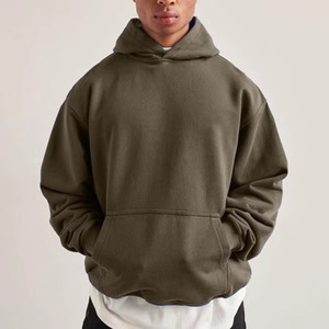 Sudadera con capucha de hombro caído de gran tamaño hecha a medida, disponible con su logotipo personalizado y diseño en Sudadera con capucha de gran tamaño - Product Image 4