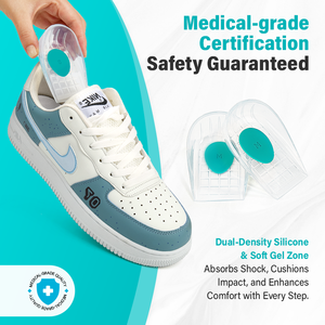 Bantalan Gel silikon penyerap guncangan, lembut cangkir hak tugas berat dukungan pereda nyeri tumit untuk penyakit Sevens Plantar Fasciitis - Product Image 3