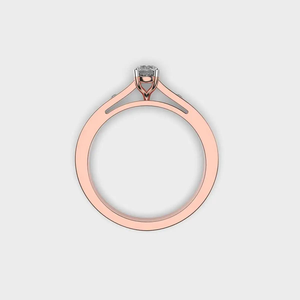 Bague de fiançailles en diamant de laboratoire à trois pierres pour femmes en gros, coupe ronde, or/argent/or rose, certifiée IGI, prix d'usine - Product Image 2