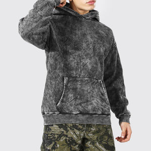 Sudaderas con capucha de lavado ácido para hombre de última llegada de alta calidad servicio OEM transpirable antiarrugas sudaderas con capucha de lavado ácido superventas - Product Image 1