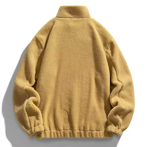 แจ็กเก็ตผ้าใบขนแกะเชอร์ปาเนื้อนุ่มออกแบบมาสำหรับผู้ชายอากาศหนาวกันน้ำกันลมใส่ได้พอดีใส่สบาย - Product Image 3