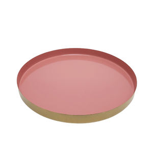 Assiettes de service rondes en fer de table en acrylique de couleur naturelle pour la décoration de restaurants et d'hôtels - Product Image 4