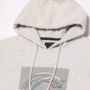 Invierno nuevo estilo High Street Casual Pullover Hoodie hombres hecho a medida 100% algodón impreso patrón térmico - Product Image 5