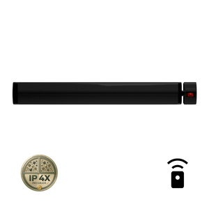 Calefactor Radiante Eléctrico ELCON ARH-40R de 4000W, Onda Larga, Aluminio Negro, con Control Remoto - Product Image 1