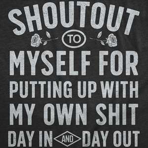 T-shirt Shoutout to Myself pour femme, taille 3XL, fièrement affrontant nos propres défis - Product Image 2