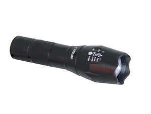 Torcia LED in alluminio con zoom 10W 350Lm IP44 (Velamp IN247) - Product Image 1