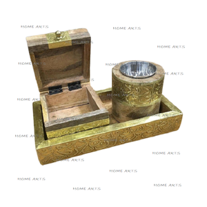 Marvelous Design Wood Islamic Work Incense <b>Bakhoor</b> <b>Burner</b> With Bestest Quality Customized Size <b>Bakhoor</b> Buner Set - Product Image 1