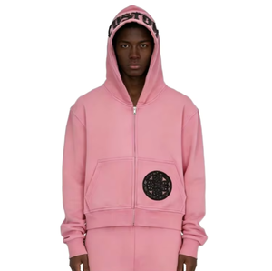 Sweat-shirt à capuche pour homme, manches longues, 100 % coton, fermeture éclair 1/4, panneaux avant à manches longues, col montant, haute qualité. - Product Image 2