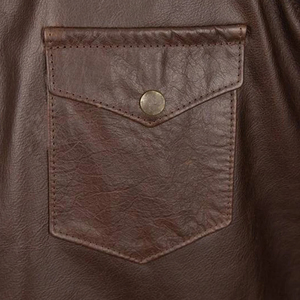 Blusas de Mujer, Tops de Cuero Genuino, Camisas Negras, Abrigo Vintage con Mangas Abullonadas, Solapa, Abrigo de Invierno, Ropa Casual de Punto, Ropa de Calle - Product Image 4