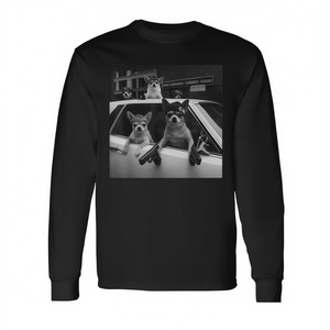 Camiseta de Manga Larga con Diseño de Chihuahua Meme Gangster, Personalizable, para Amantes de los Perros - Product Image 2