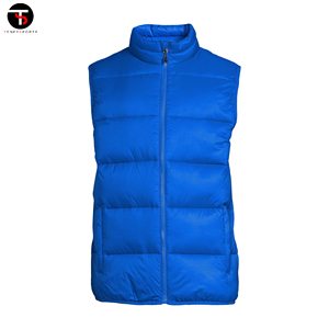 Chaleco acolchado de gran tamaño personalizado de alta calidad para hombre, chaleco informal cálido de invierno sin mangas sólido, a prueba de viento, transpirable, último estilo - Product Image 5