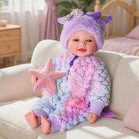 Poupée sirène Babeside Mia 17 pouces, poupée bébé sirène réaliste, commande en gros, support OEM ODM, ensemble cadeau complet