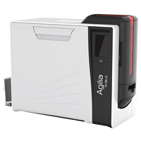 Imprimante de cartes d'identité Agilia de haute qualité, technologie de transfert par réenregistrement, 600 DPI, USB/Ethernet, encodeur de bande magnétique sécurisée, garantie 3 ans