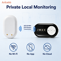 Alarme d'énurésie sans fil longue portée Anicebb 40m intérieur 150m espace ouvert 433.92MHz FSK pour distribution multi-pièces et soins à domicile