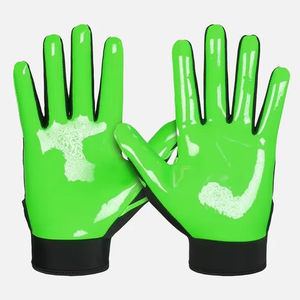 Gants de football américain de style moderne avec logo personnalisé Paume à prise supplémentaire, matériau léger, poignées respirantes Les meilleurs gants - Product Image 2
