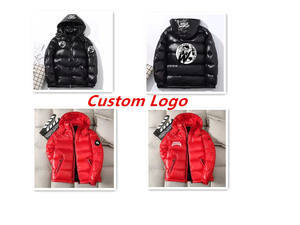 แจ็กเก็ตขนเป็ดกันลมสำหรับผู้ชายแจ็คเก็ตขนเป็ดมีฮู้ดเข้ารูปมีปกคอตั้งสำหรับฤดูหนาวโลโก้ออกแบบได้ตามต้องการ - Product Image 4