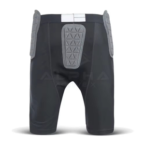 Pantalon de football d'été unisexe de style High Street Short en maille de coton imprimé personnalisé Vêtements de sport de football américain à motif solide - Product Image 2
