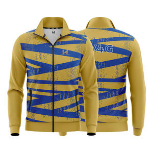 Vêtement de sport unisexe respirant à fermeture éclair intégrale personnalisé, veste bomber à logo imprimé en patchwork brodé, coupe ample, vêtement d'extérieur formel - Product Image 6