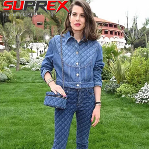 Conjunto de Chaqueta Larga de Mezclilla o Jeans de Estilo Vintage para Mujer, Ecológico, Verano, Aire Libre, Personalizable, Venta al Por Mayor - Product Image 6