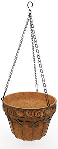 Panier suspendu en métal fait à la main avec doublure en fibre de cocotier Pot de fleur de jardin pour la décoration intérieure et extérieure au meilleur prix - Product Image 3