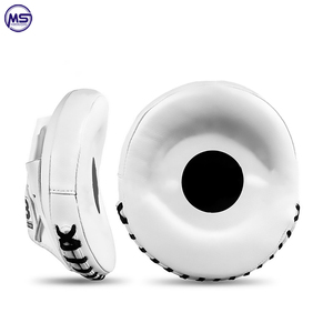 2023 Custom Boxing Martial Arts Wear High Quality Leather Material <b>Men</b> <b>Punching</b> Curved Focus Pads - Product Image 3