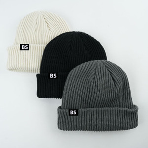 Gorro de Invierno de Primera Calidad con Puño, Gorros Elegantes y Cálidos con Logotipo Personalizado para Hombre y Mujer, Gorras Bordadas - Product Image 2