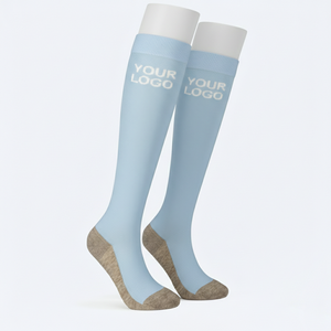 Chaussettes d'équitation de qualité supérieure, ultra fines, hautes jusqu'au genou, respirantes, à compression, fabricant OEM / ODM - Product Image 4