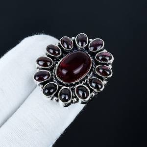 Bague en pierre précieuse améthyste rose cornaline faite à la main en argent sterling 925 Bijoux en argent Bijoux en pierre précieuse uniques Bague de fiançailles - Product Image 6