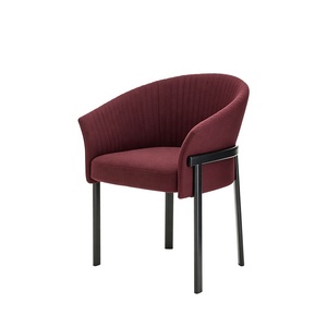 Set di <span class=keywords><strong>Sedie</strong></span> da Pranzo Ergonomiche in Velluto Arancione Bruciato, Stile MCM, 2/4 Pezzi, <span class=keywords><strong>Sedie</strong></span> da <span class=keywords><strong>Cucina</strong></span> <span class=keywords><strong>Colorate</strong></span> con Gambe in Metallo - Product Image 2