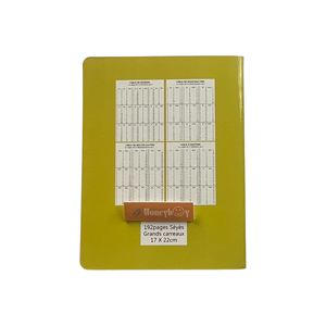 Cahier d'exercices à motif de vagues jaunes pour l'apprentissage des mathématiques et les notes scolaires des élèves - Product Image 5